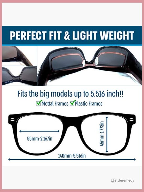 Polarized Fit Over Sunglasses for Glasses, Plastic Frames & Lenses main image 7